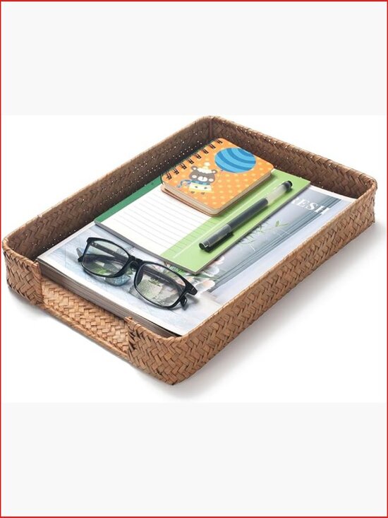 Other - Seagrass Woven Letter Tray for A4 Files Desk Organizer